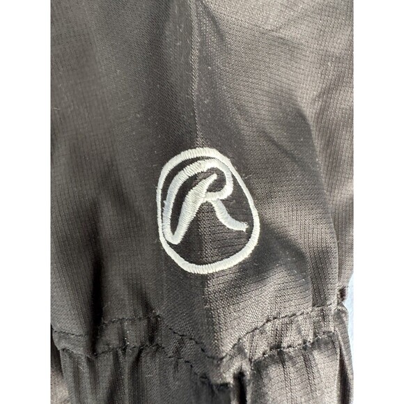 Rawlings Mesh Lined Golf Baseball Windbreaker Black Pullover Men's XL Carmines - Picture 6 of 9